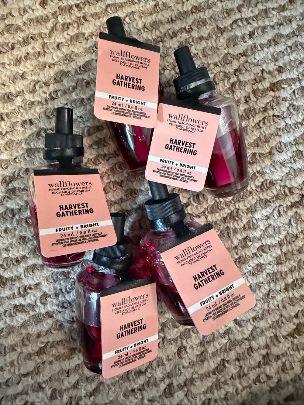 NEW NWT 5 Bath & Body Works Refills-Harvest Gathering
